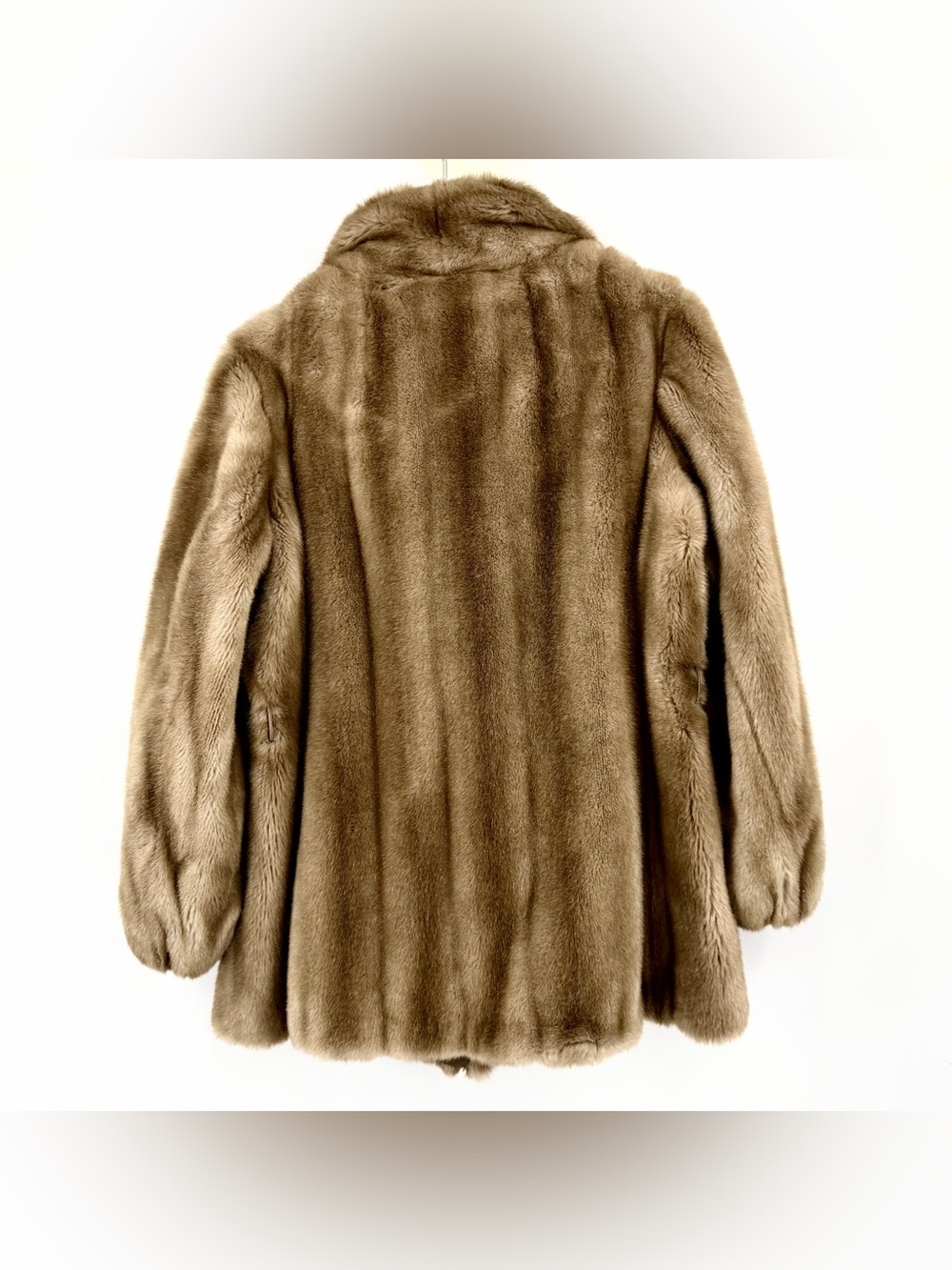 Vintage Grandella Faux Fur Luxurious Teddy Coat Jacket Lined Tan Brown Size 14 - Picture 2 of 8